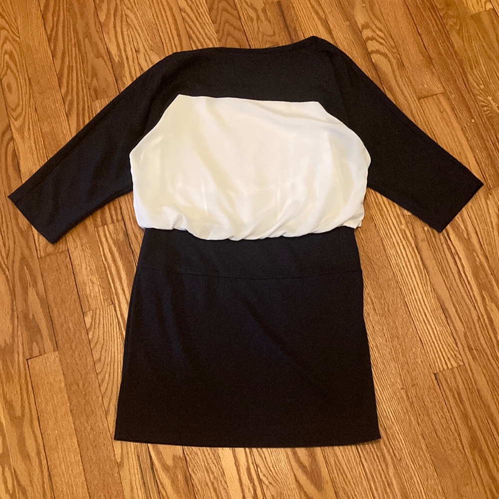 LOFT | Navy Color Block Mini Dress | Size 2